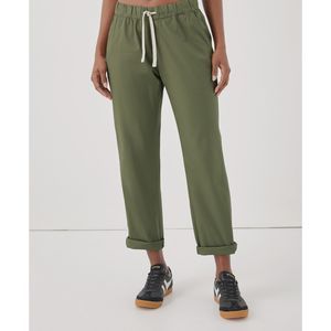Pact Women's Daily Twill Pant, Olivine, Size M